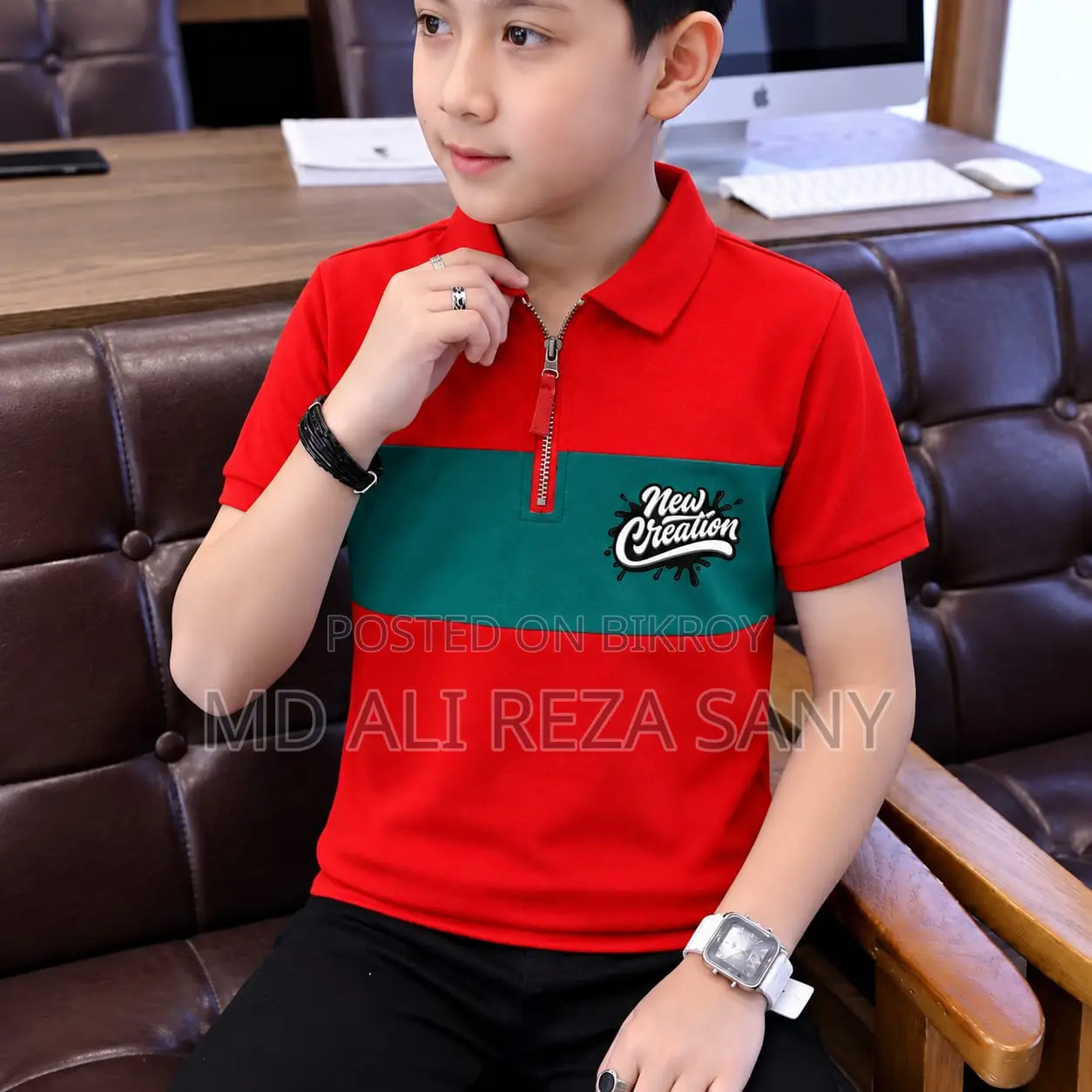 Premium China Cup Collar Baby Polo Shirt