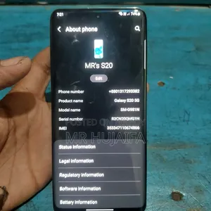 Samsung Galaxy S20 5G Uw 128 GB Black