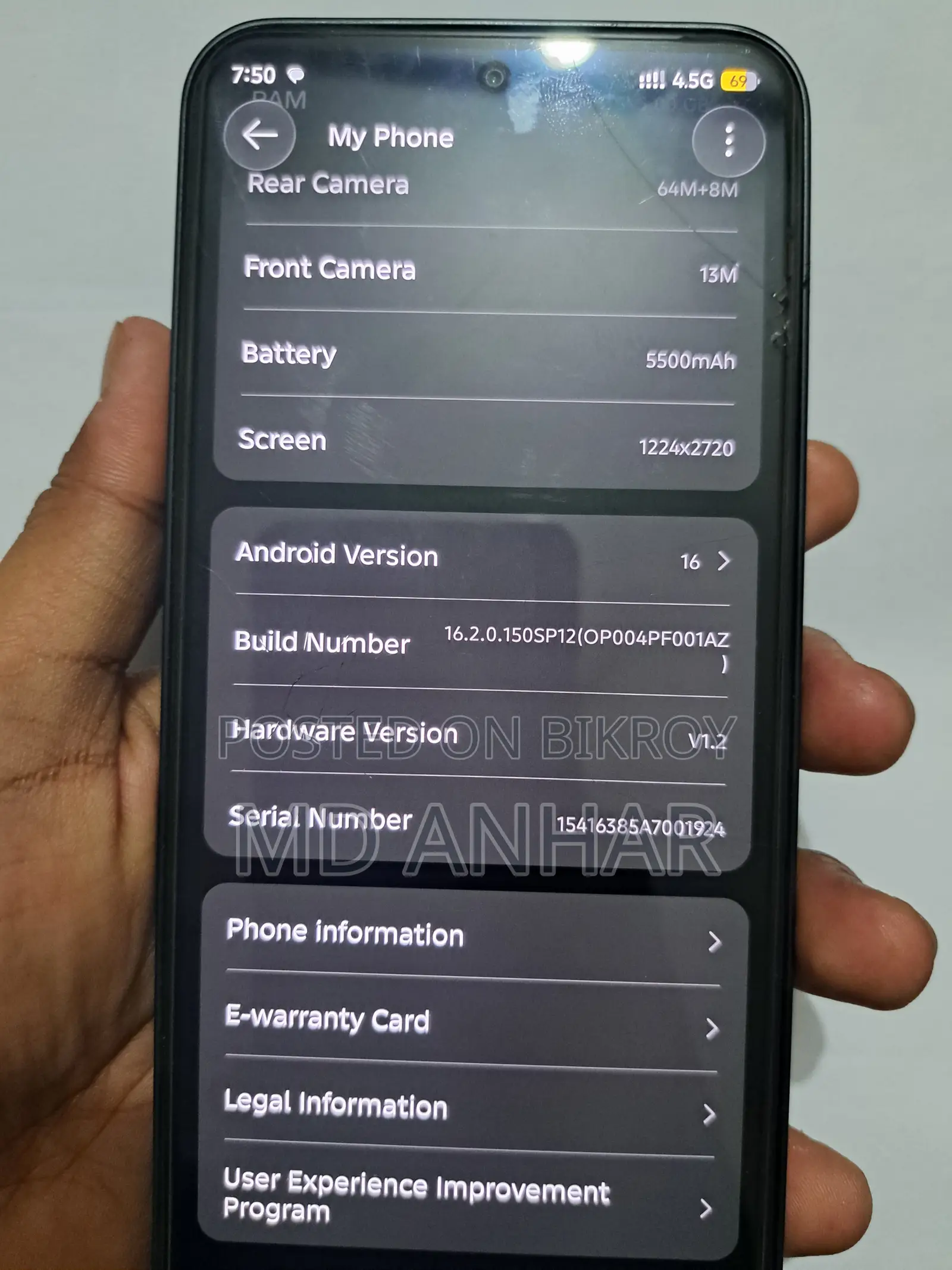 Infinix GT 30 5G 256 GB Gray