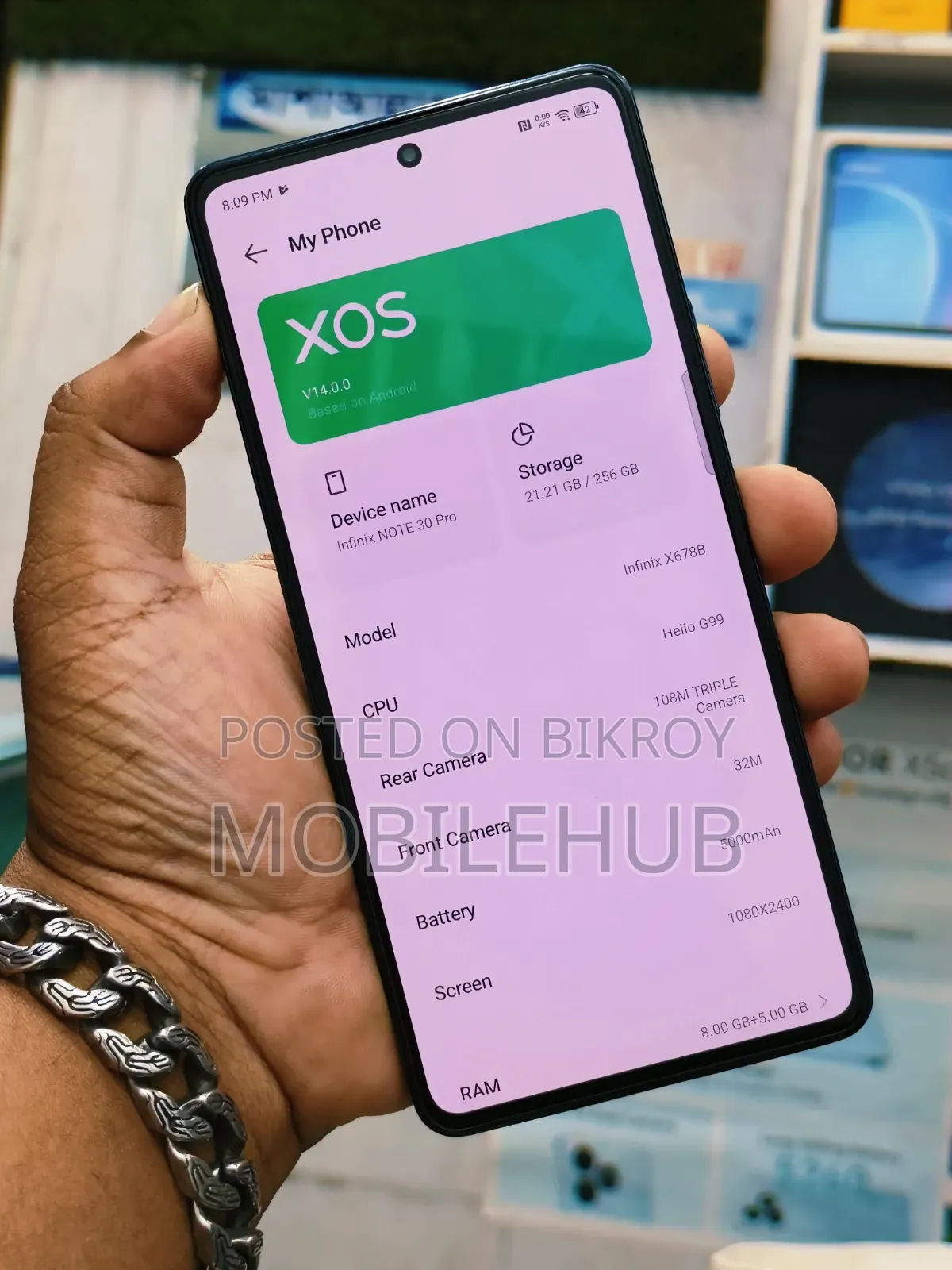 ইনফিনিক্স নোট ৩০ প্রো ২৫৬ জিবি কালো