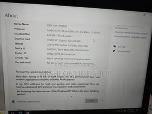 Laptop HP EliteBook 840 G6 8GB Intel Core i7 HDD 256GB