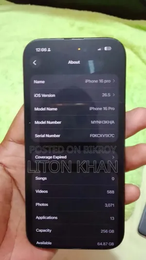 Apple iPhone 16 Pro 256 GB Black
