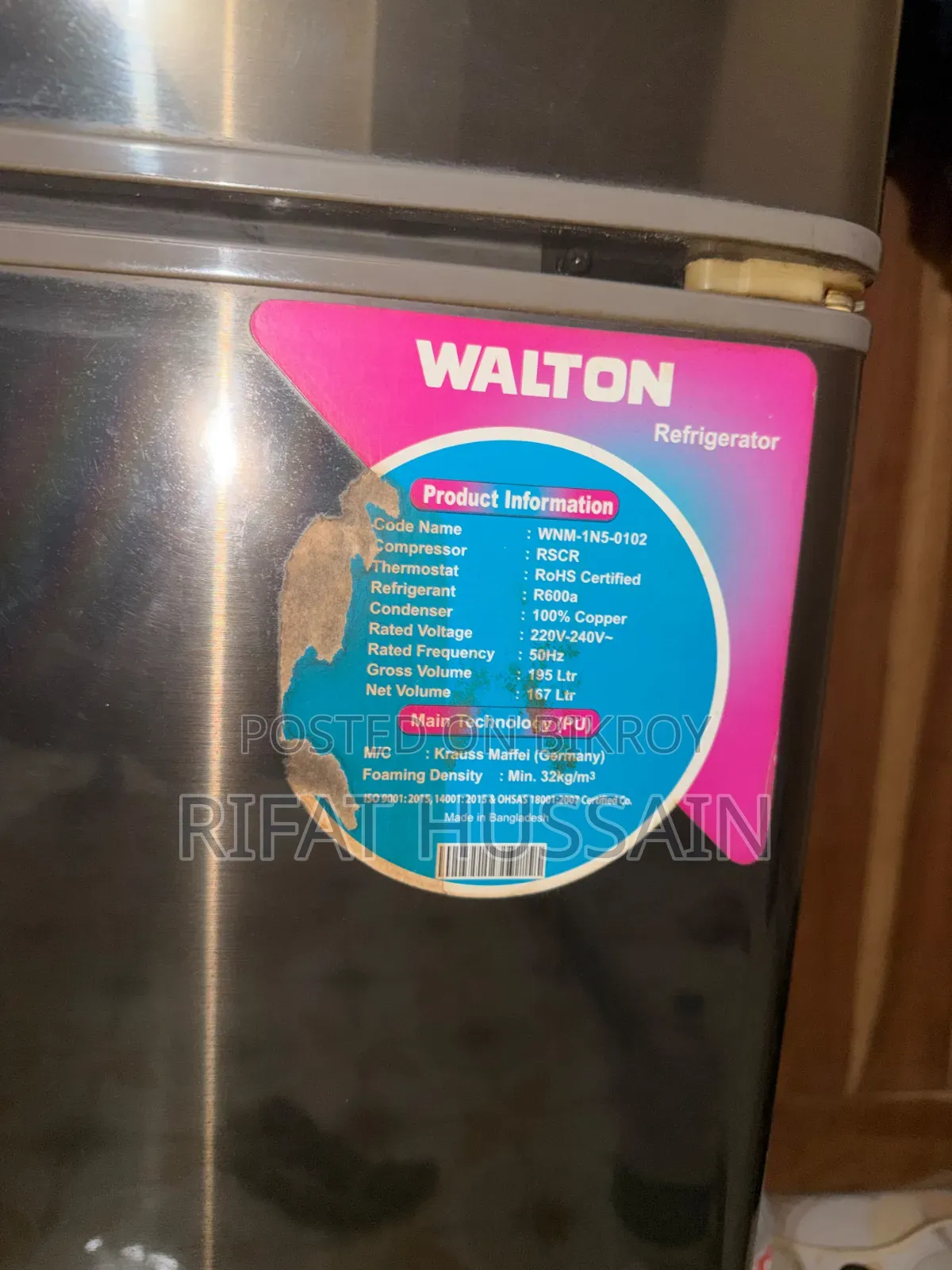 Walton Fridge (Non Frost)
