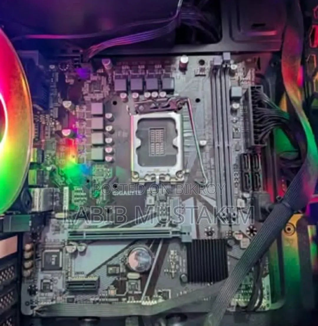 Motherboard (H610M H V2 DDR4) Gaming Casing With Power Supply