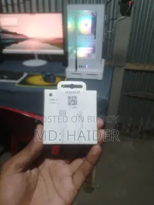 Anker Charger + Apple USB-C Cable বিক্রি হবে একদম ভালো কন্ডিশন সব ঠিক