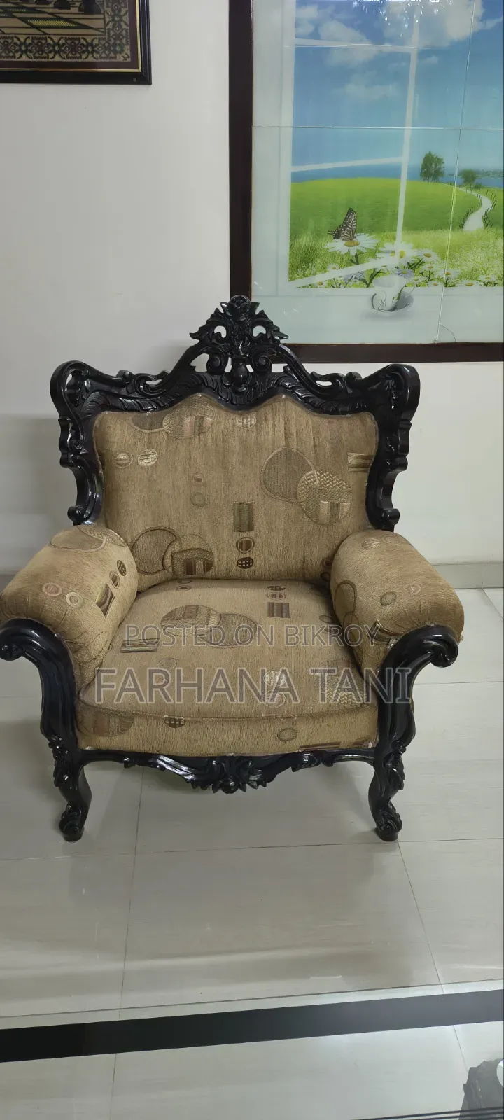 Sofa Set 3 Seater, 2 Seater, Single Seater and Dining Table