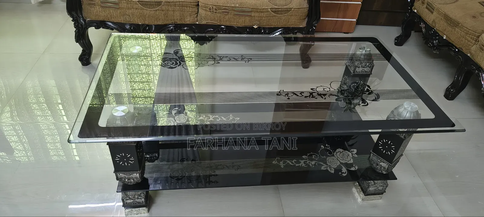 Sofa Set 3 Seater, 2 Seater, Single Seater and Dining Table