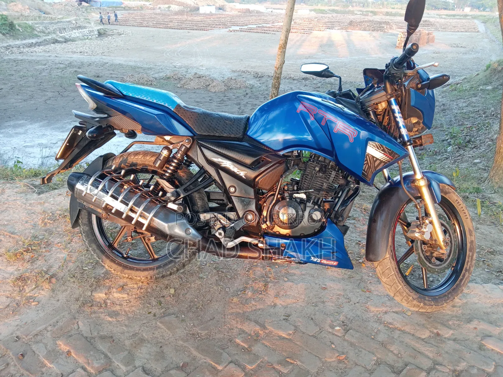 টিভিএস আপাচে আরটিআর ১৬০ টুভি ২০১৮ নীল