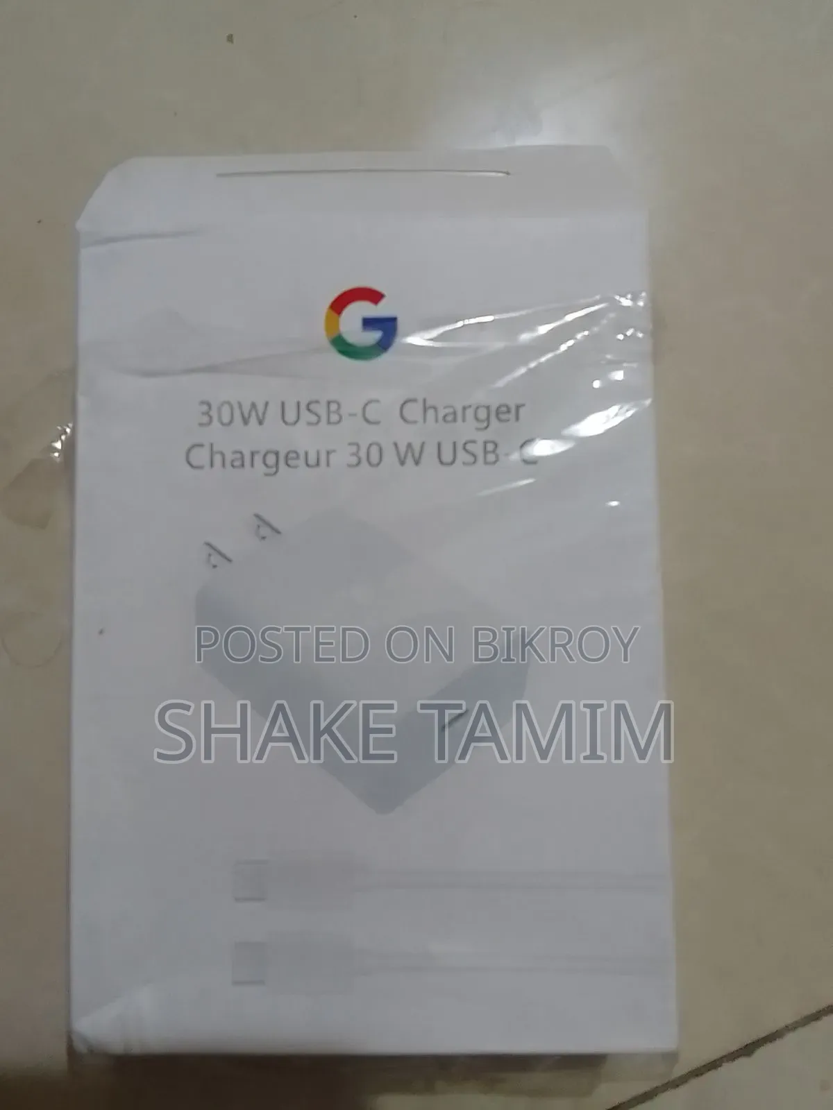 Google 30W USB-C Power Adapter Cable