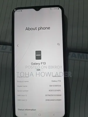 স্যামসাং গ্যালাক্সি এফ১৩ ৬৪ জিবি ব্লু