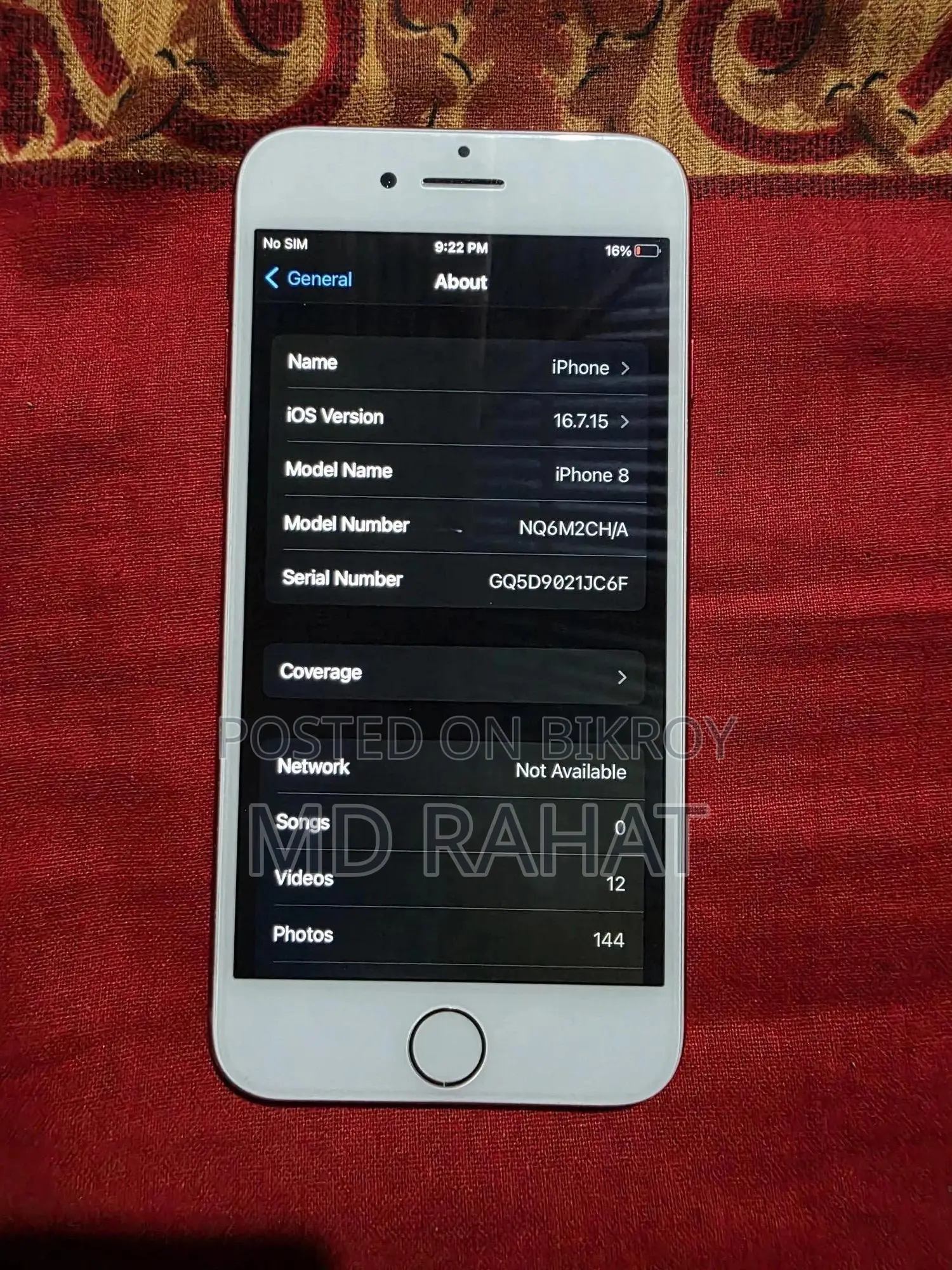 Apple iPhone 8 64 GB Red