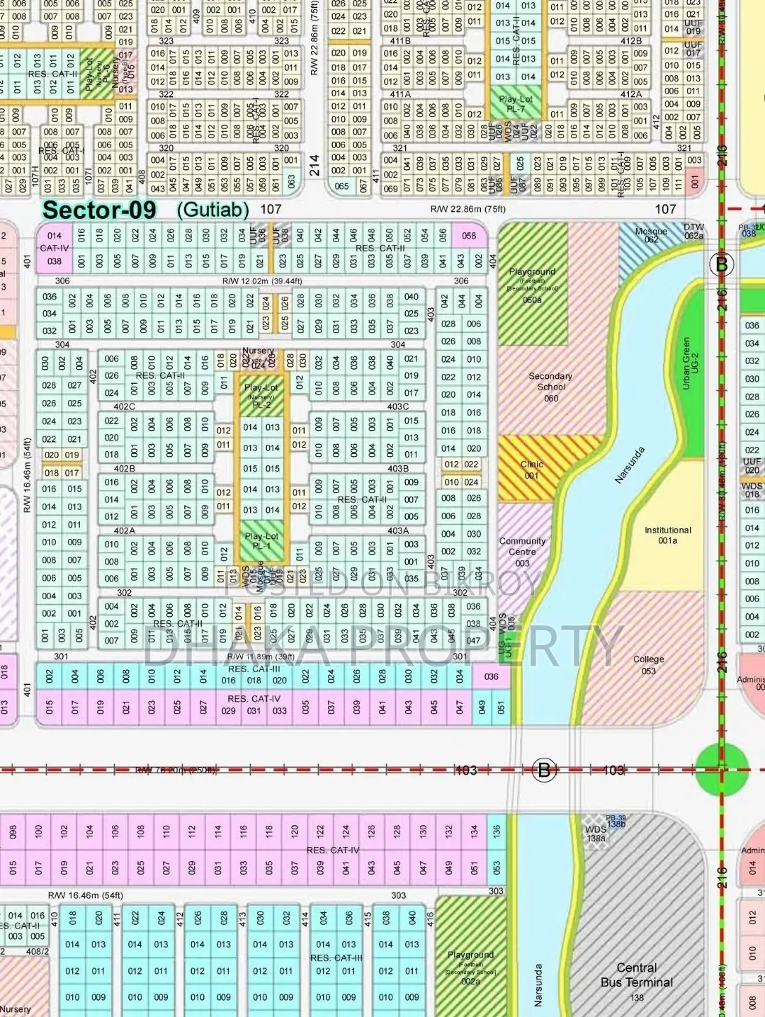 40ft Road 5 Katha Park South Facing at Sector 9