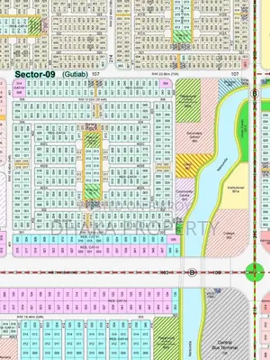 40ft Road 5 Katha Park South Facing at Sector 9