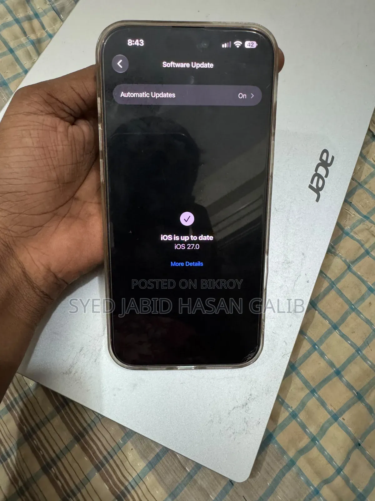 অ্যাপল আইফোন ১৬ প্রো ম্যাক্স ৫১২ জিবি গোল্ড