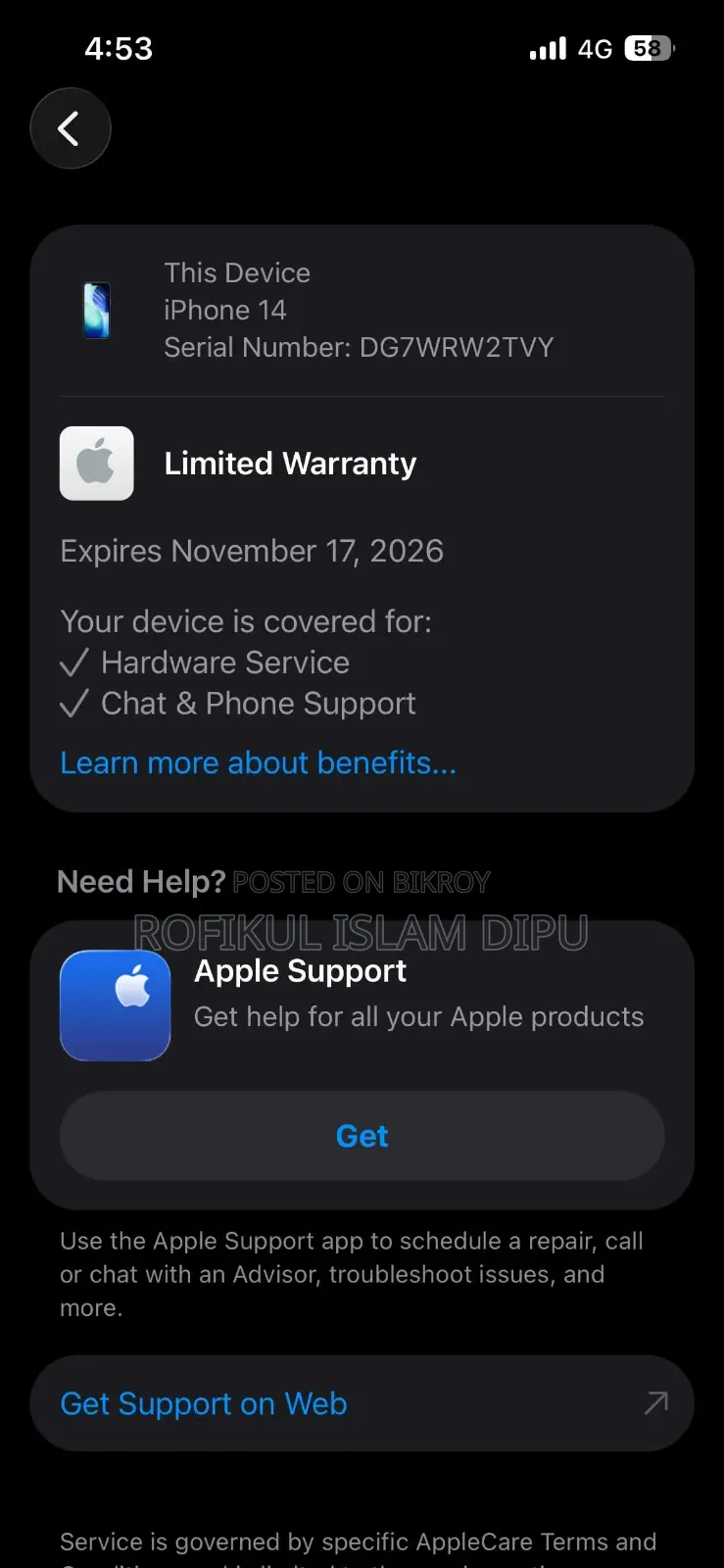Apple iPhone 14 128 GB Blue