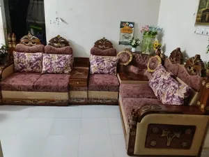Beautiful Designer Teak Wood Sofa Set –