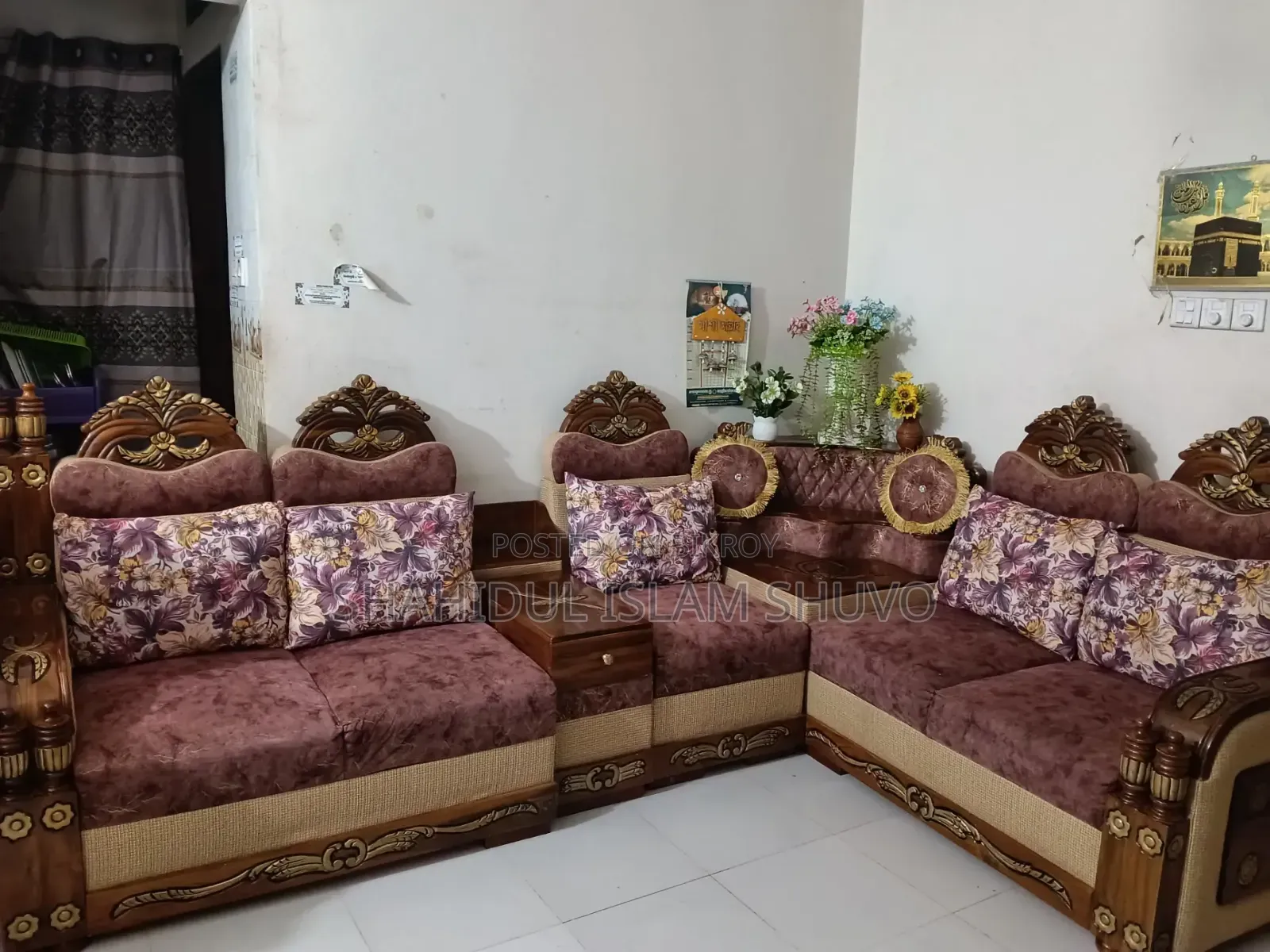 Beautiful Designer Teak Wood Sofa Set –