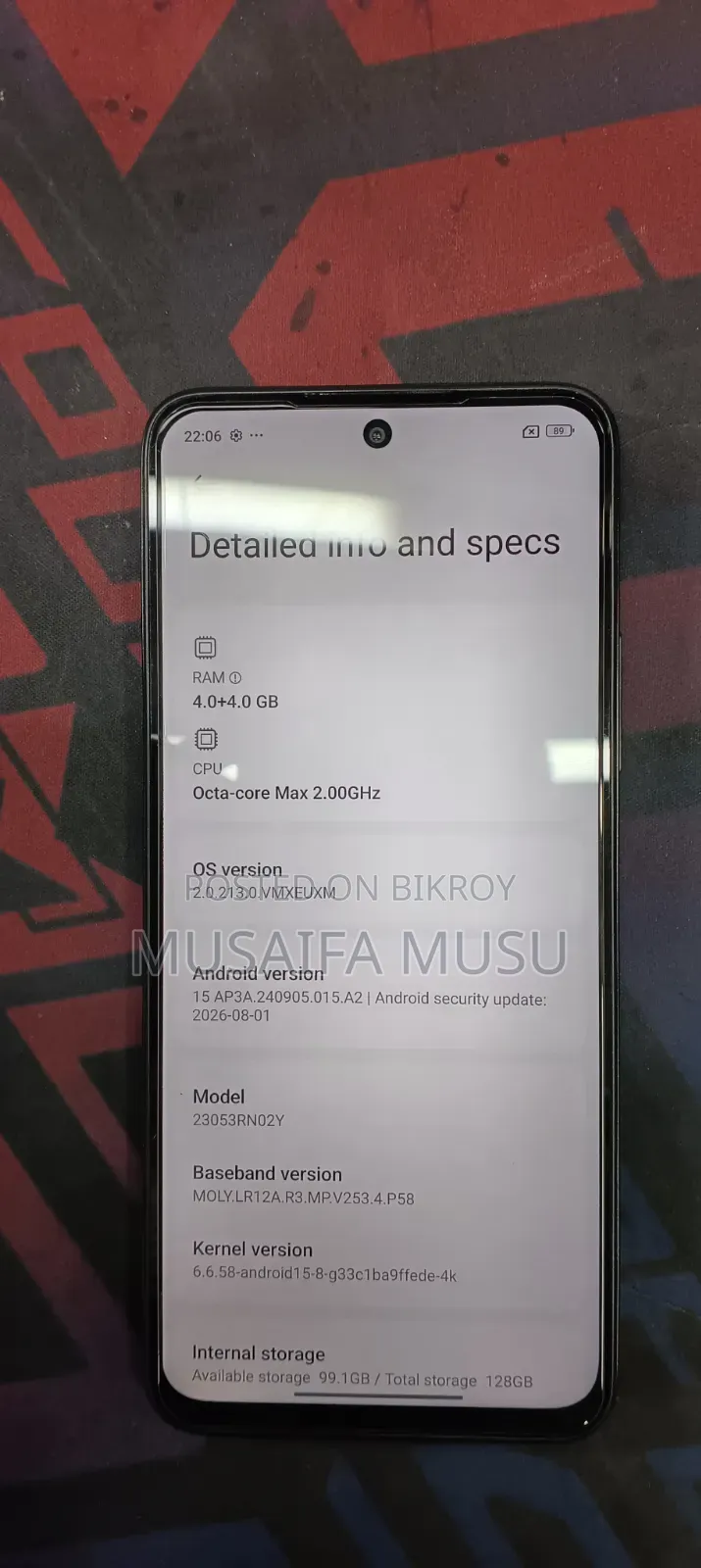 Xiaomi Redmi 12 128 GB Black