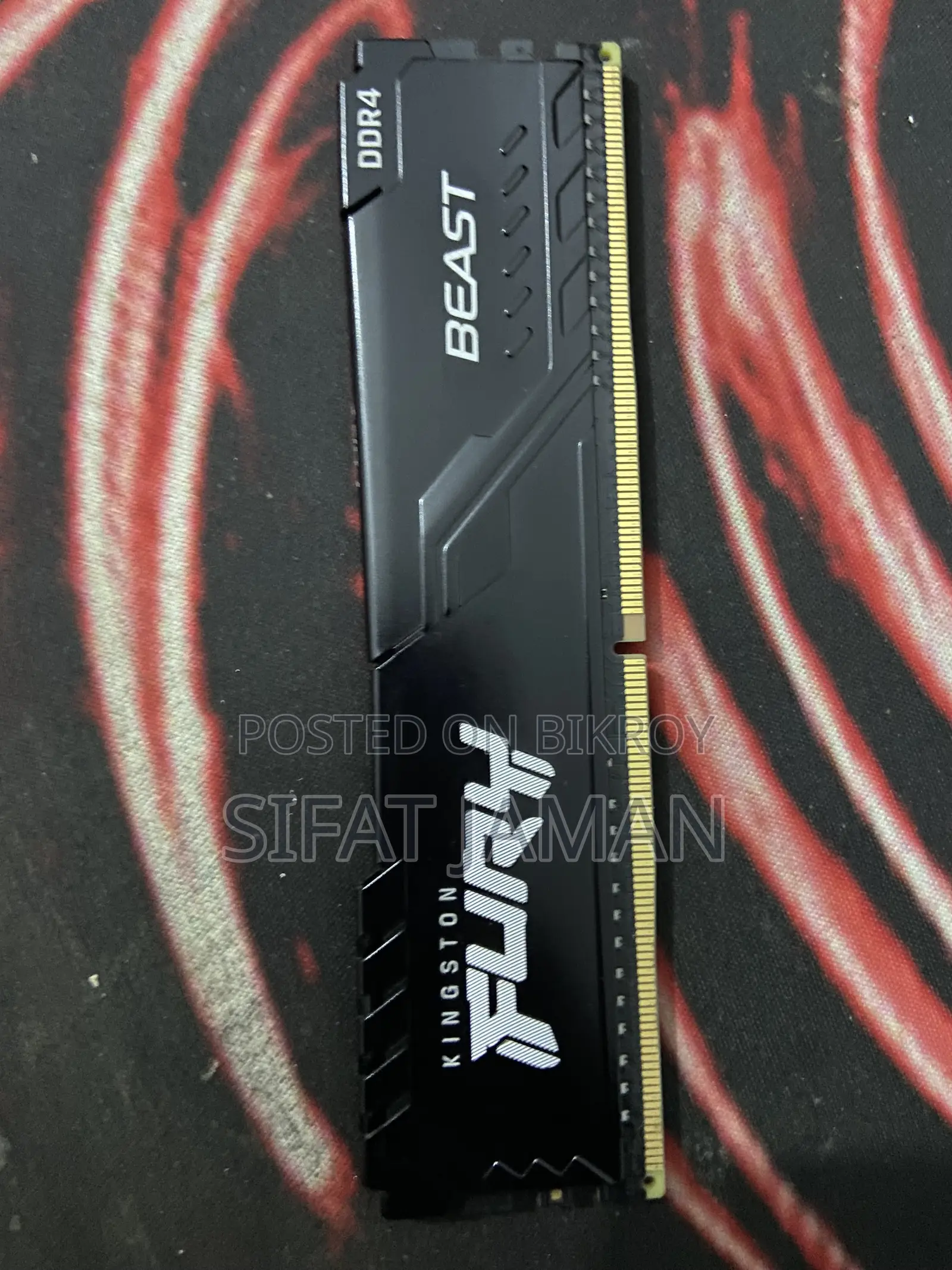 Kingston Fury Beast 8gb RGB 3200mhz Ddr4 Desktop Ram Black