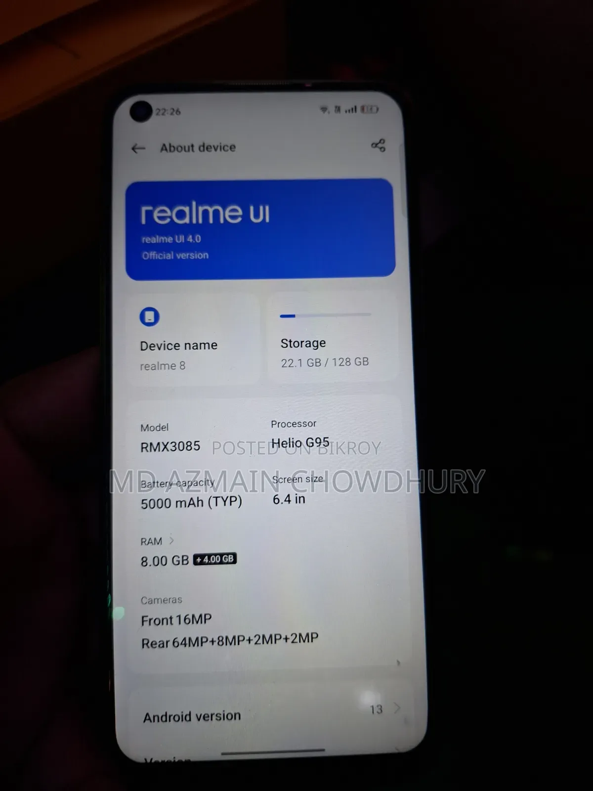 Realme 8 5G 128 GB Black