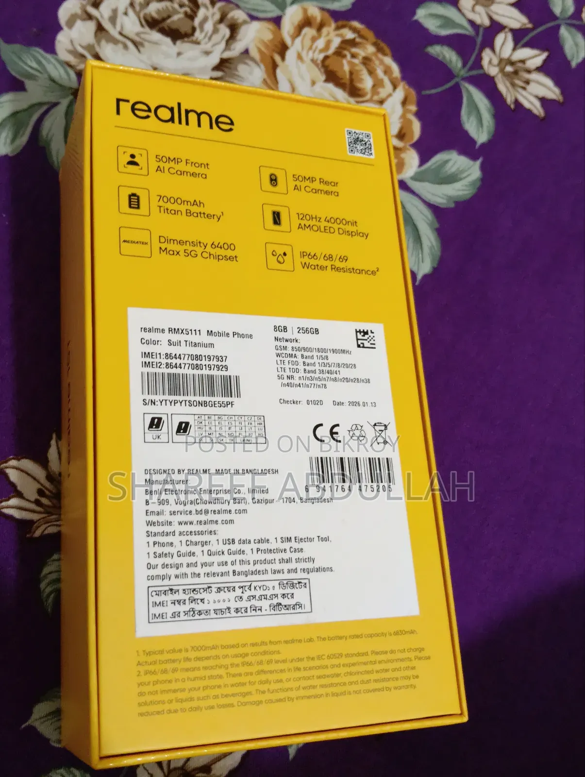 Realme 15T 256 GB Black