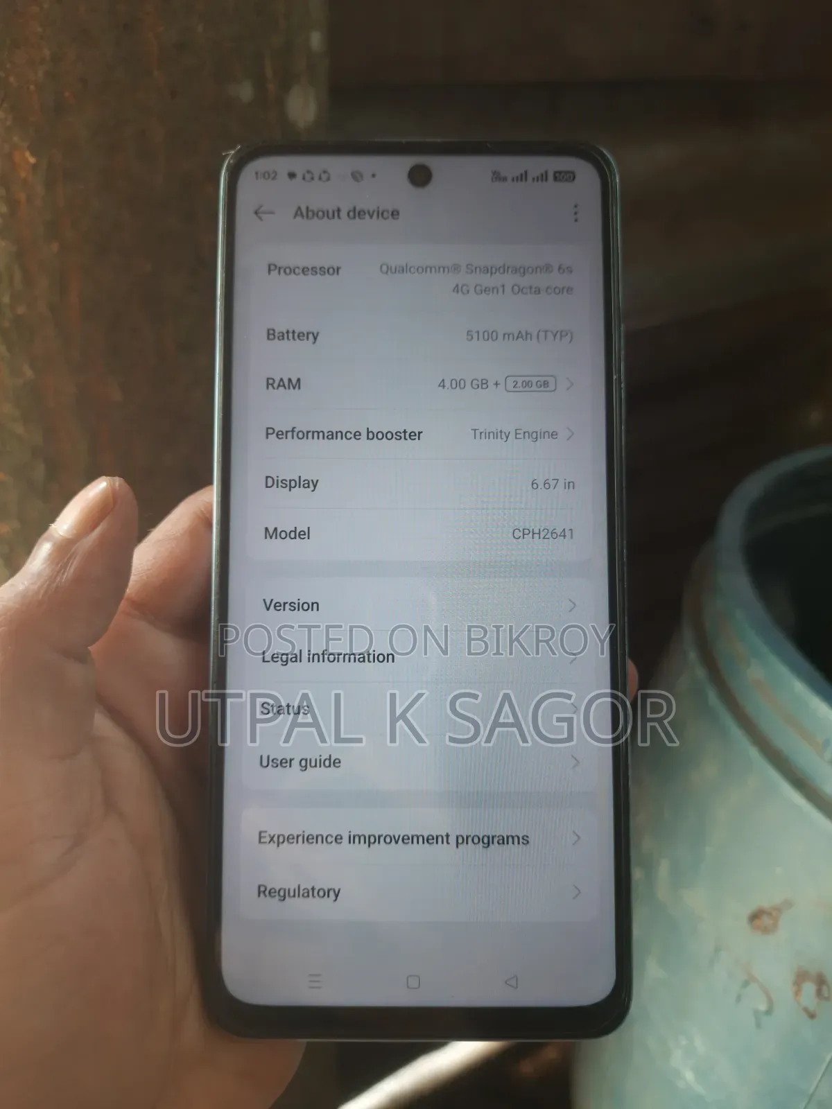 Oppo A3X 4G 128 GB Blue