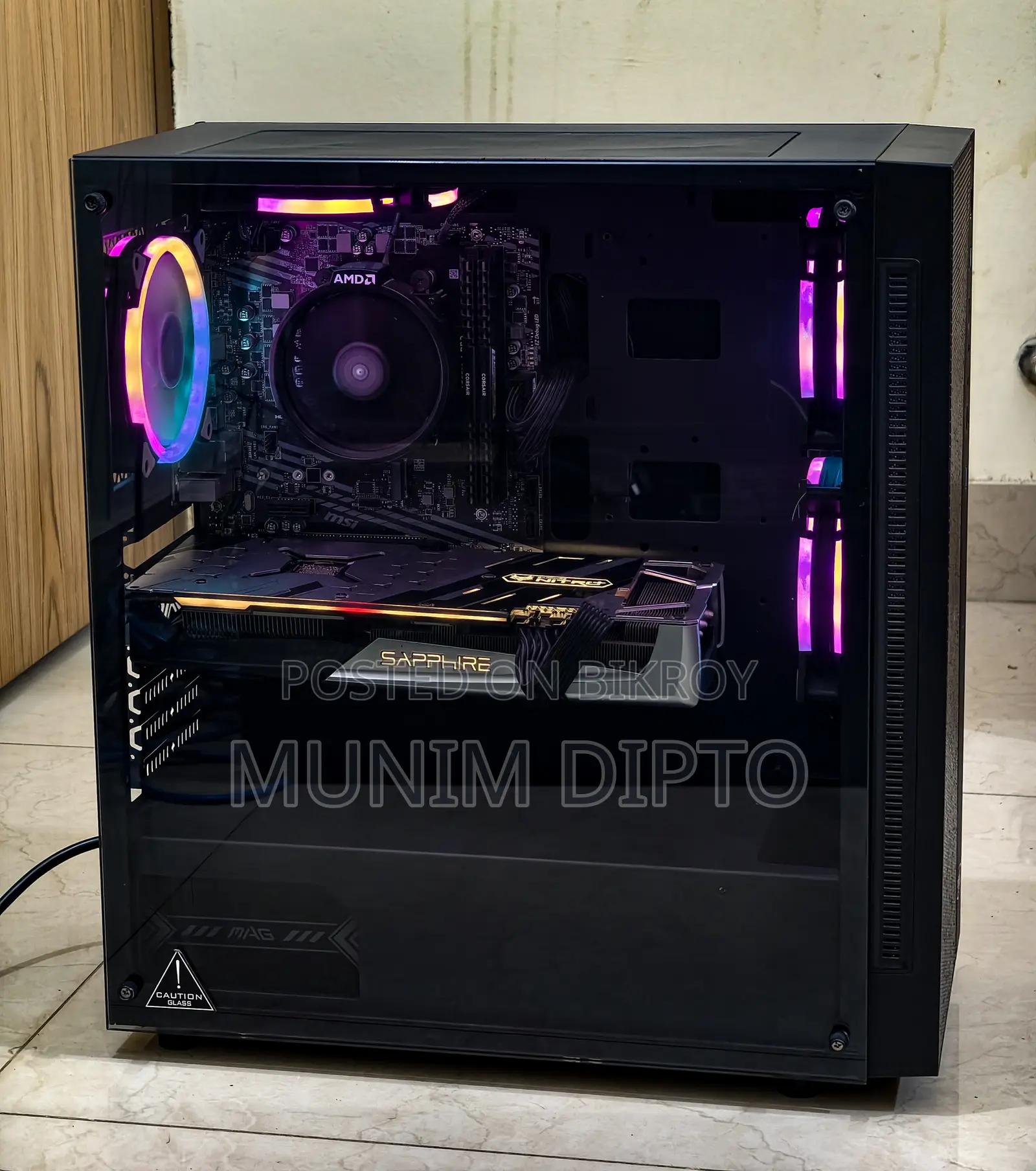 Desktop Computer MSI 16GB AMD Ryzen 5 SSD 256GB