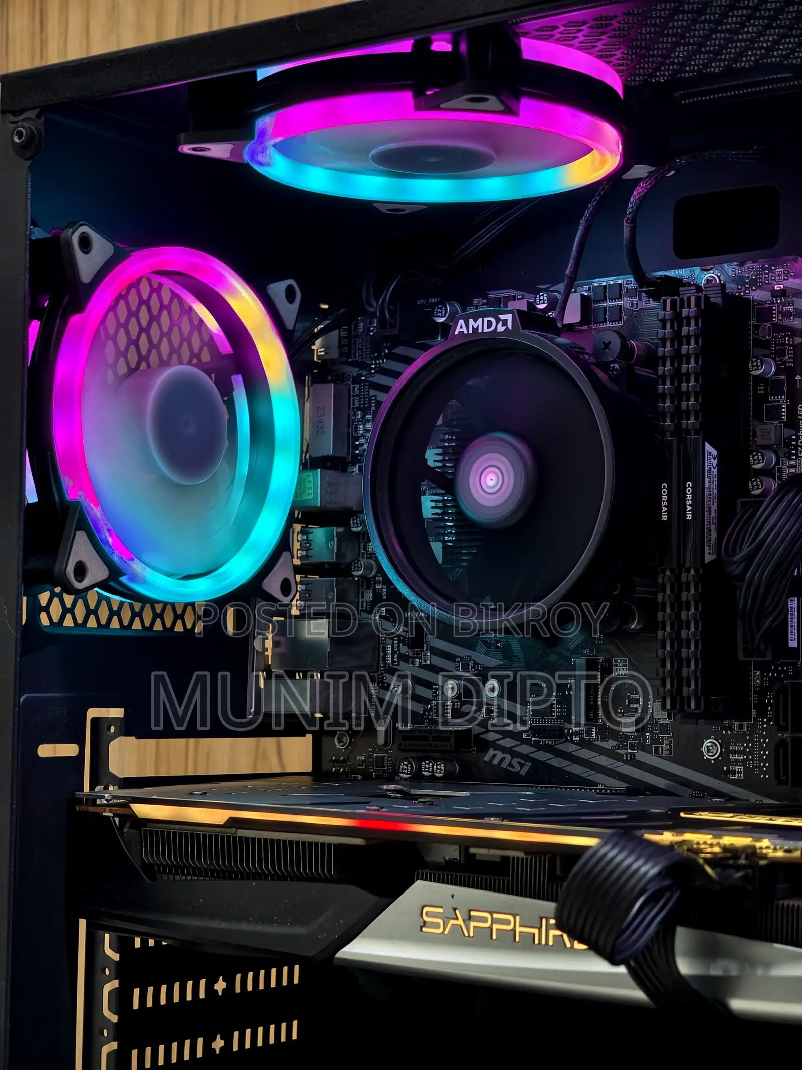 Desktop Computer MSI 16GB AMD Ryzen 5 SSD 256GB