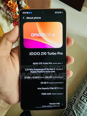 ভিভো আইকিউও জেড ১০ টার্বো প্রো ২৫৬ জিবি কমলা