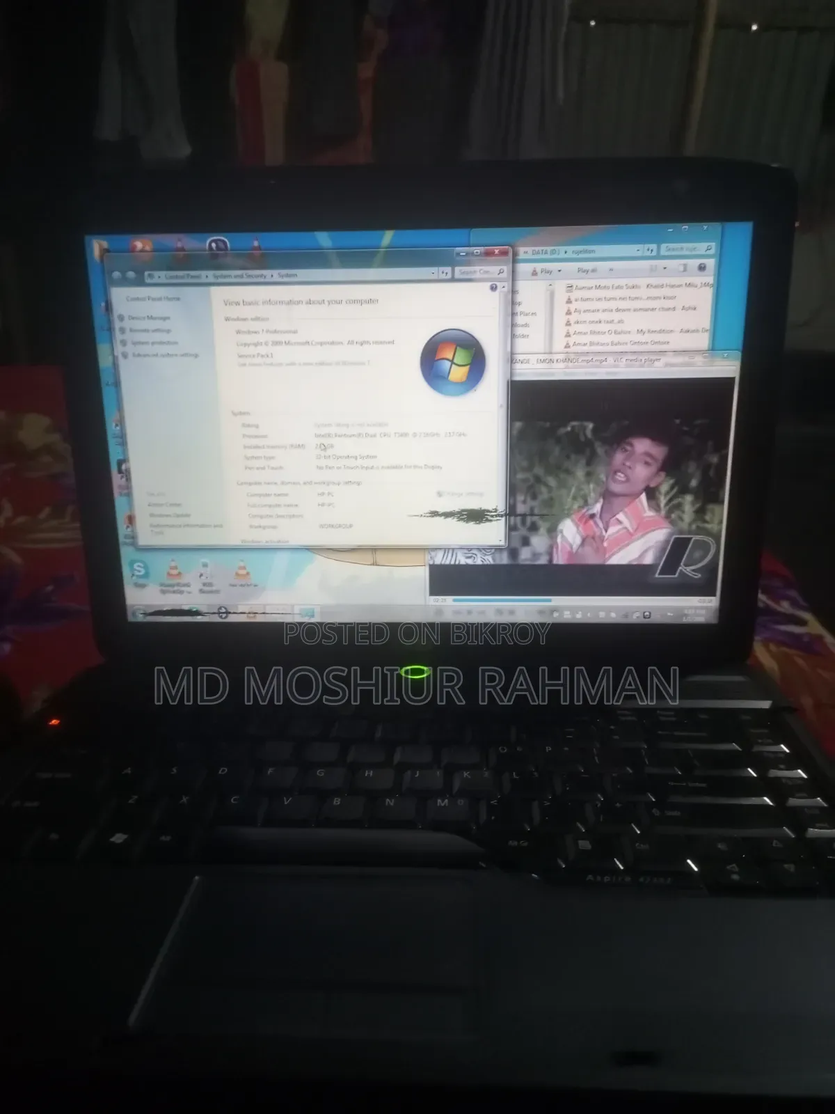 Laptop Acer Aspire 4730Z 2GB Intel SSD 256GB