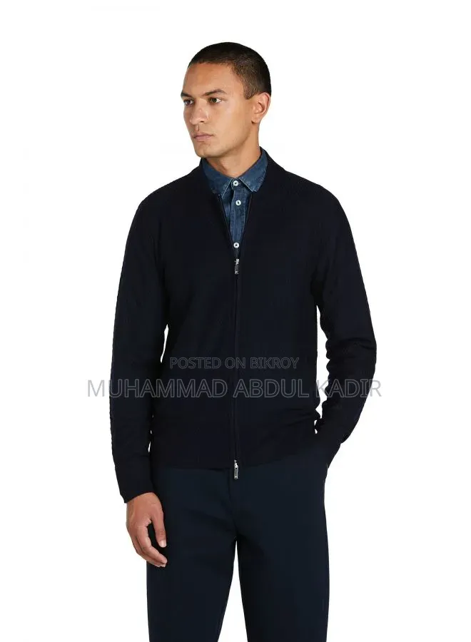 Men's Full Zipper Pocket Sweater