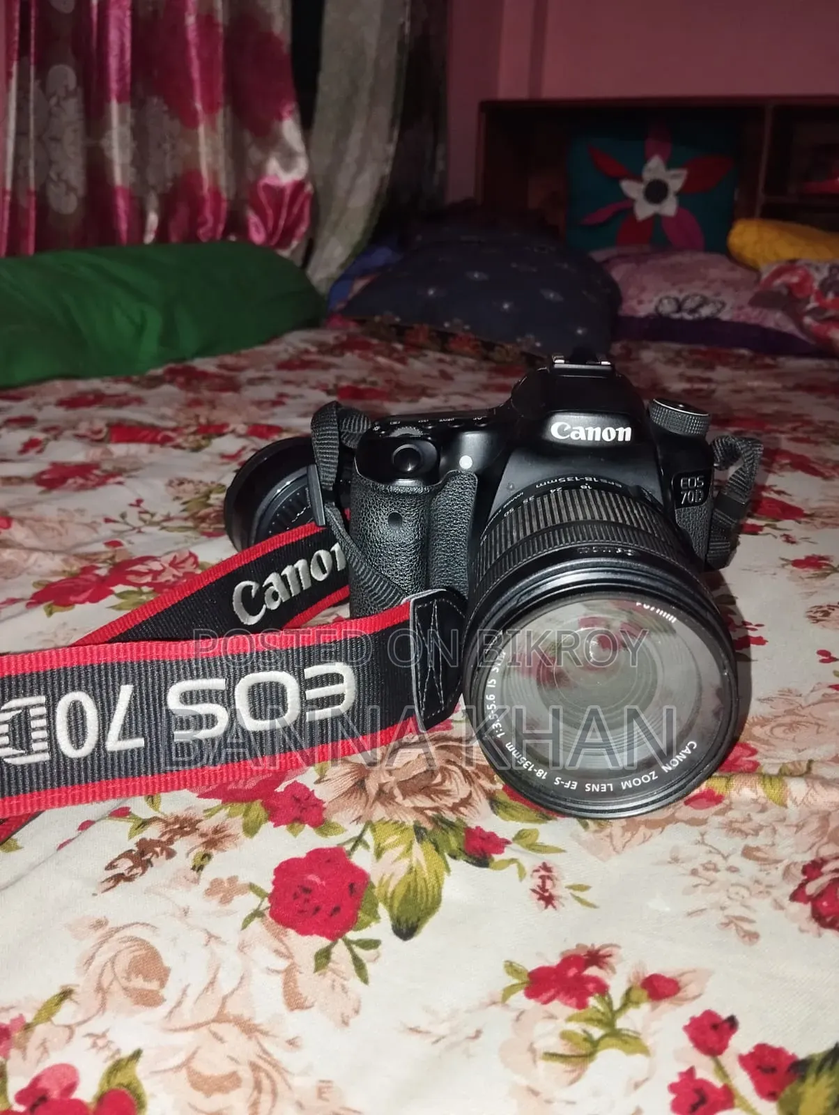 Canon EOS 70D With 18-135mm Zooming Lense and 50mm Prime Lense, Bag