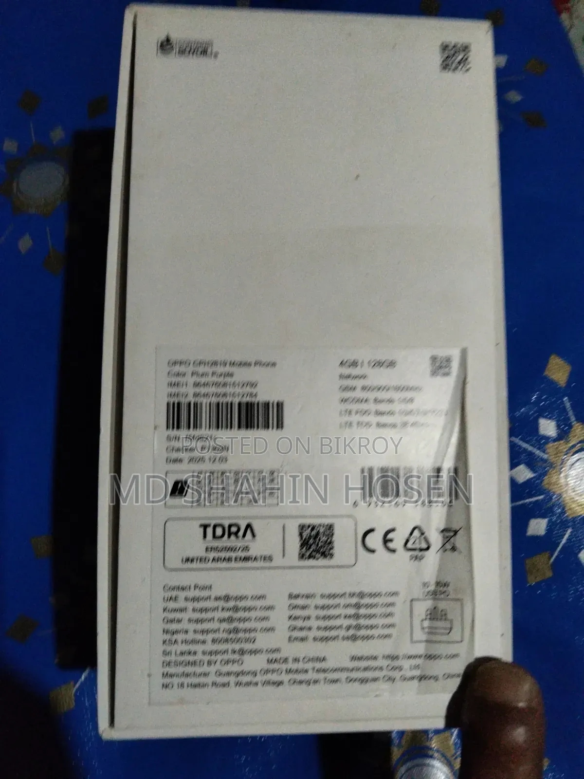 New Oppo A6x 128 GB Black