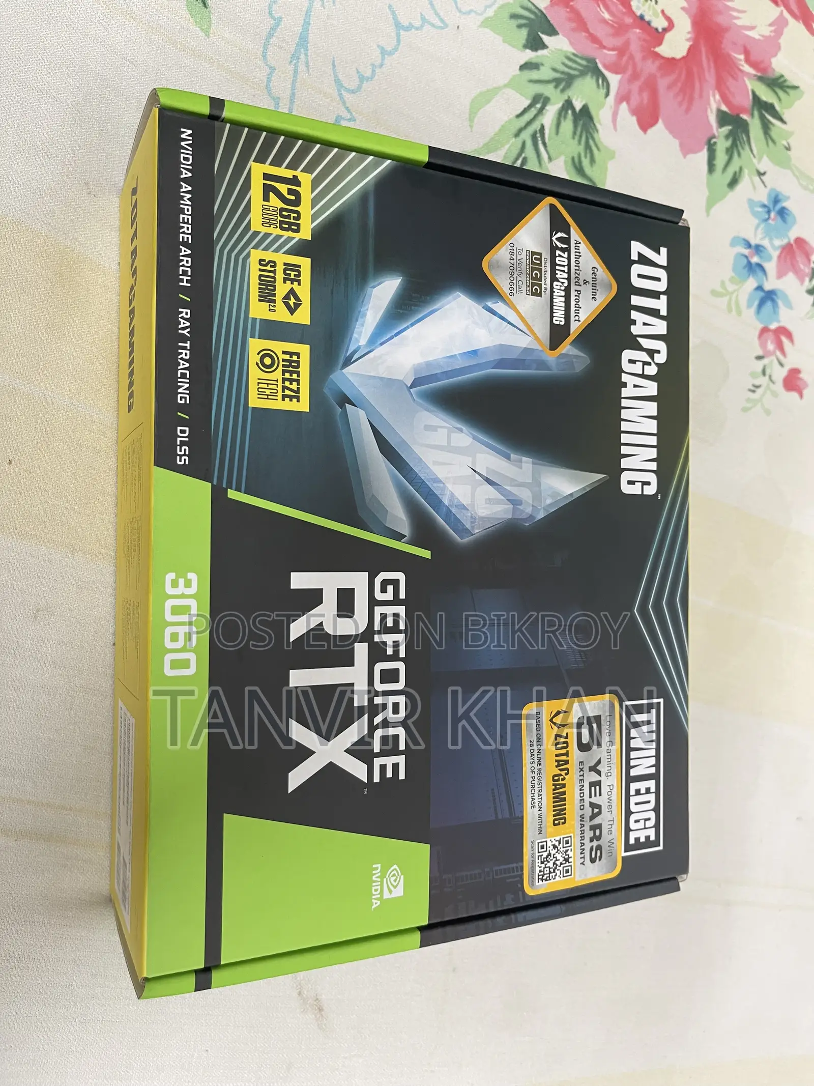 RTX 3060 12gb With 2y Official Warranty