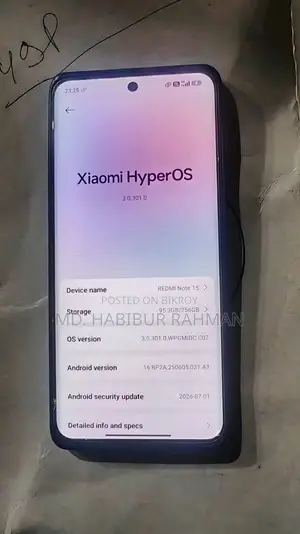 Xiaomi Redmi Note 15 256 GB Black