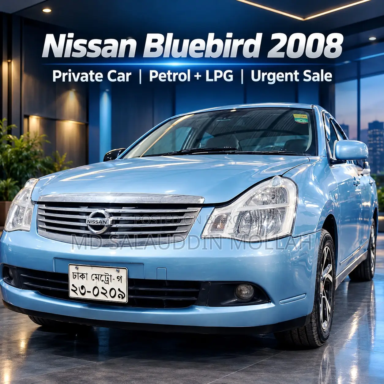 Nissan Bluebird 2008 Blue
