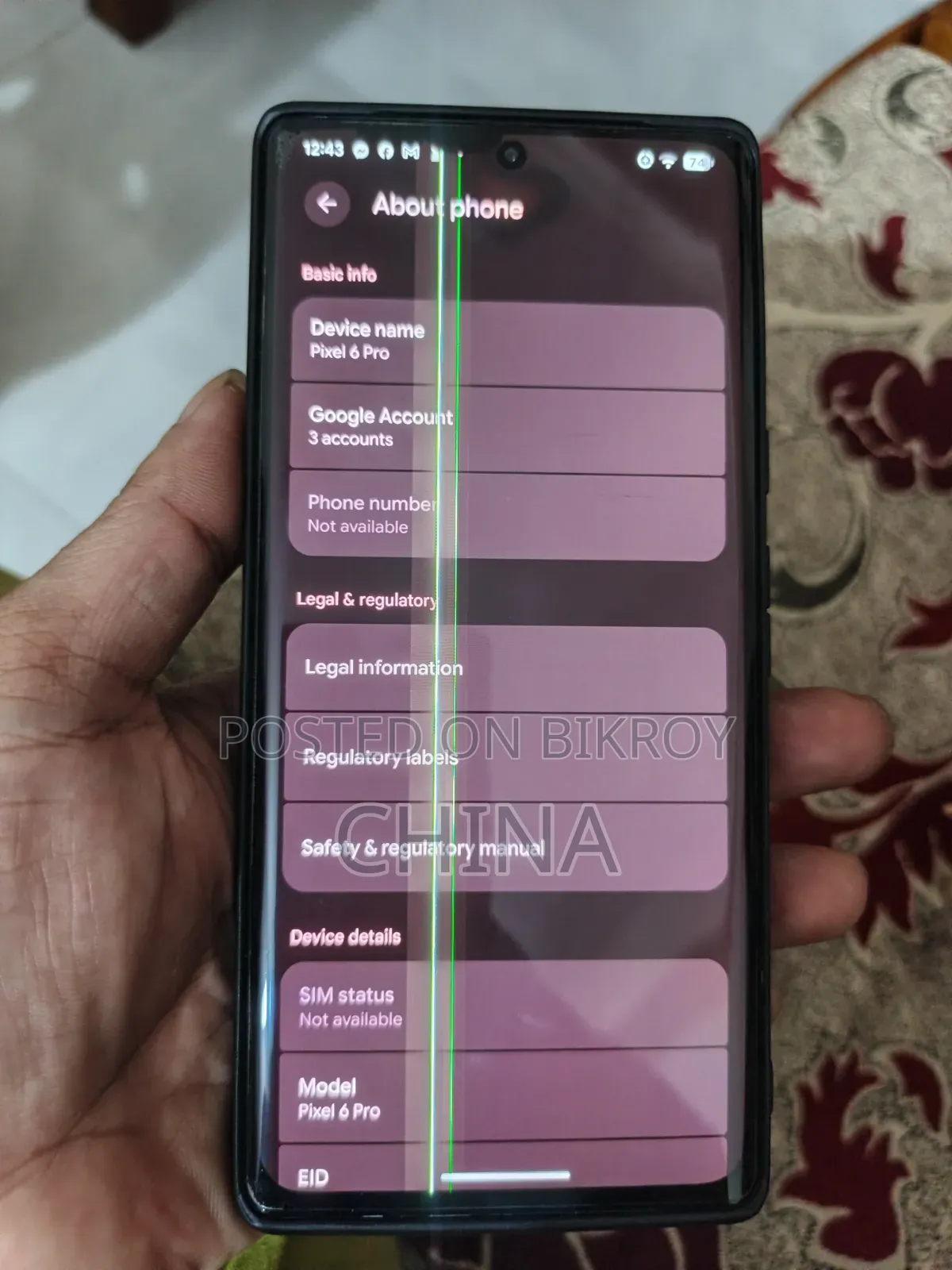 Google Pixel 6 Pro 128 GB Black