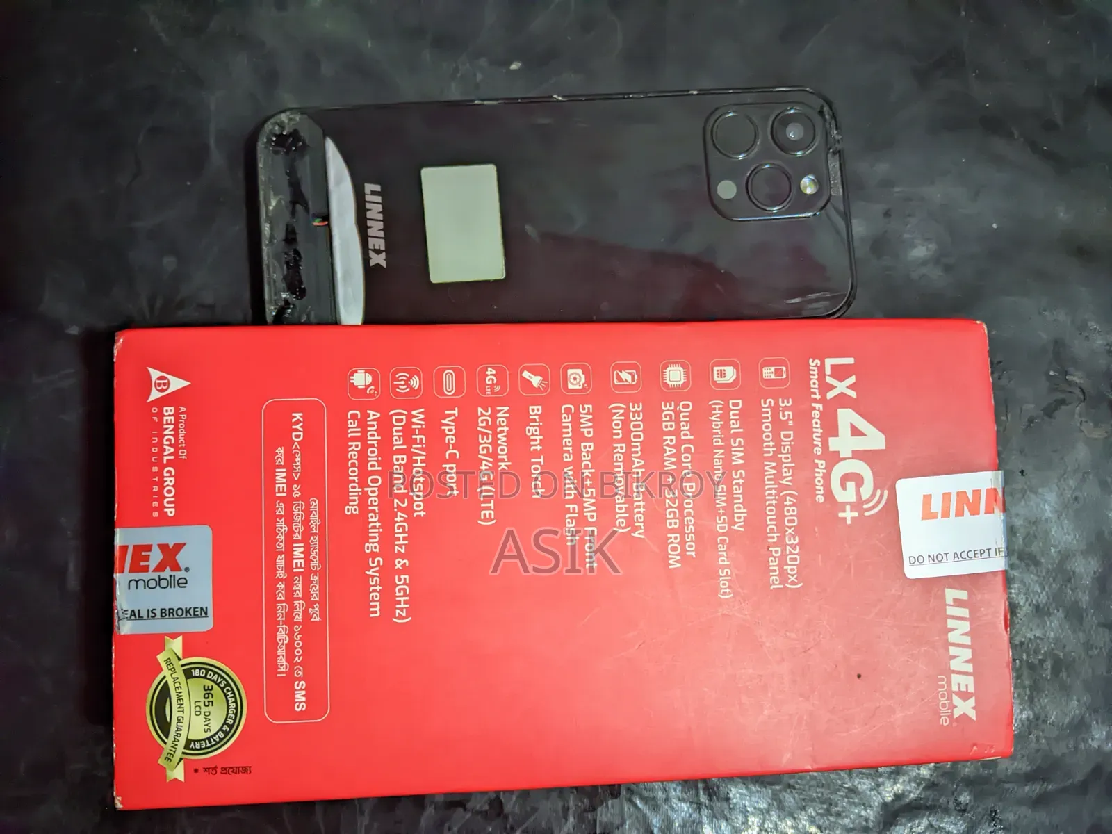 LINNEX LX 4G Plus 32 GB Black