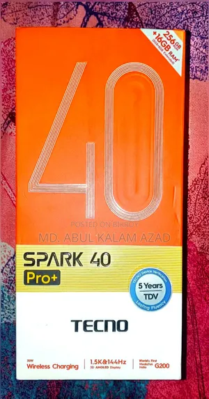 Tecno Spark 40 Pro+ 256 GB Blue