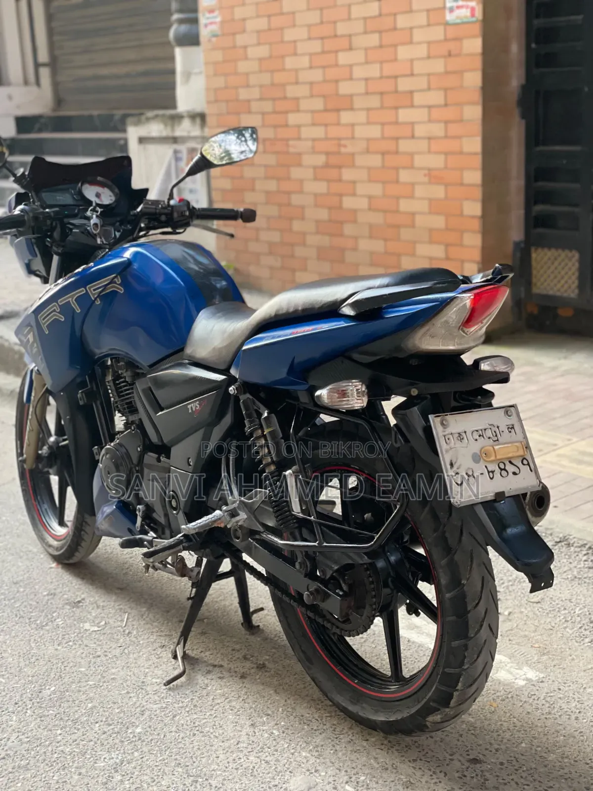 TVS Apache RTR 160 2V 2017 Blue