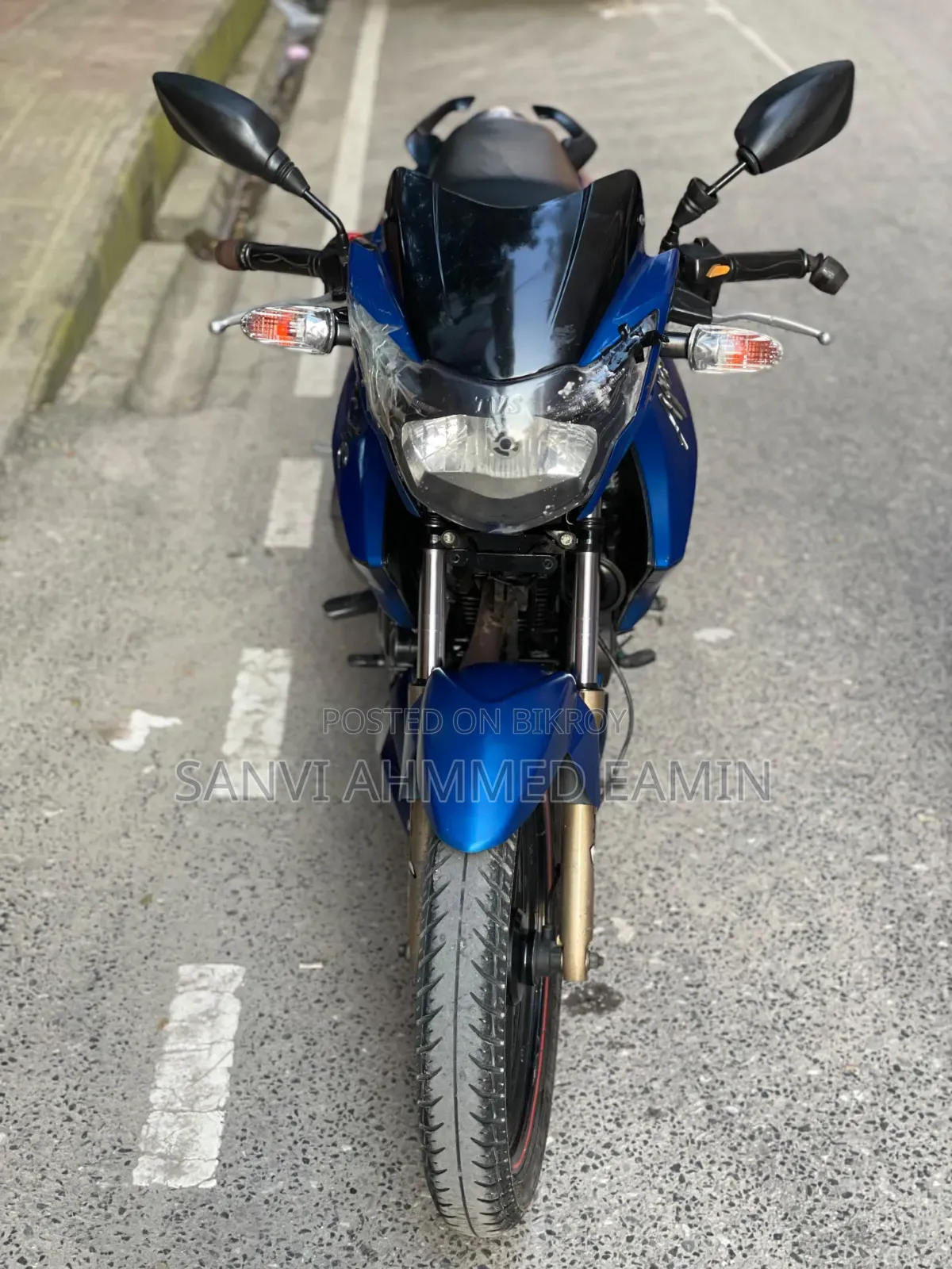 TVS Apache RTR 160 2V 2017 Blue