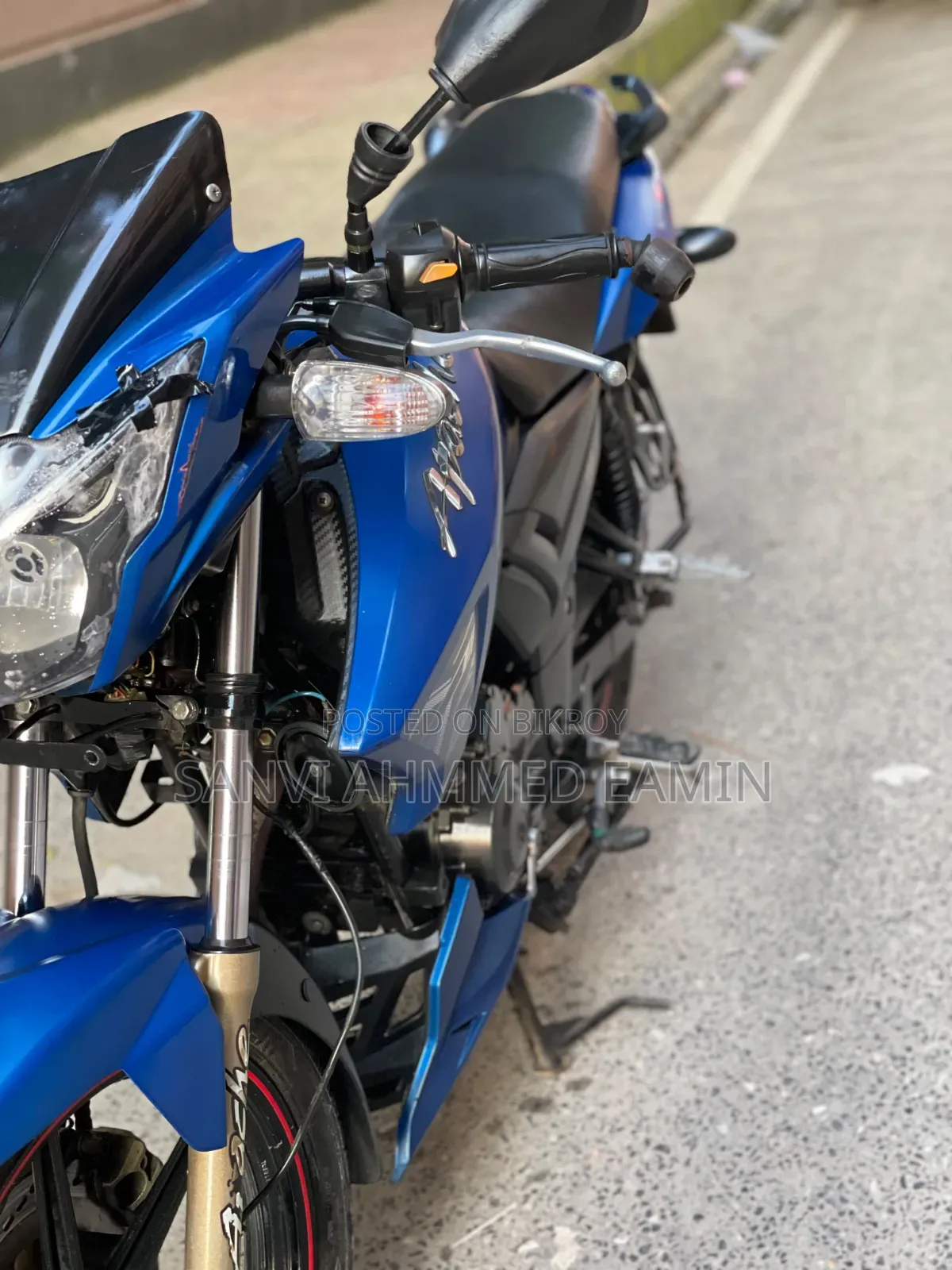 TVS Apache RTR 160 2V 2017 Blue