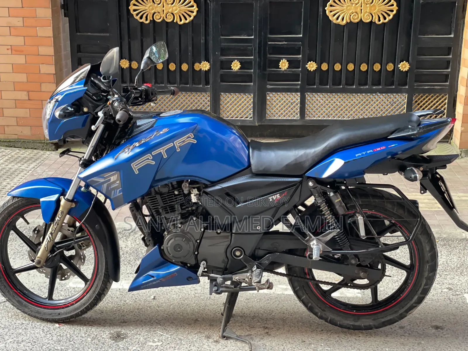 TVS Apache RTR 160 2V 2017 Blue
