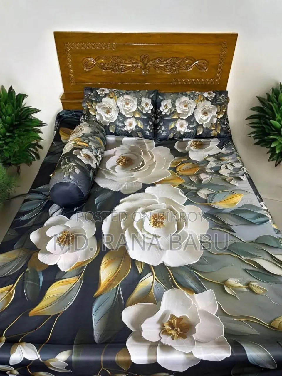 ১০০% ওয়াটারপ্রুফ প্রিমিয়াম থ্রিডি বেডশিট