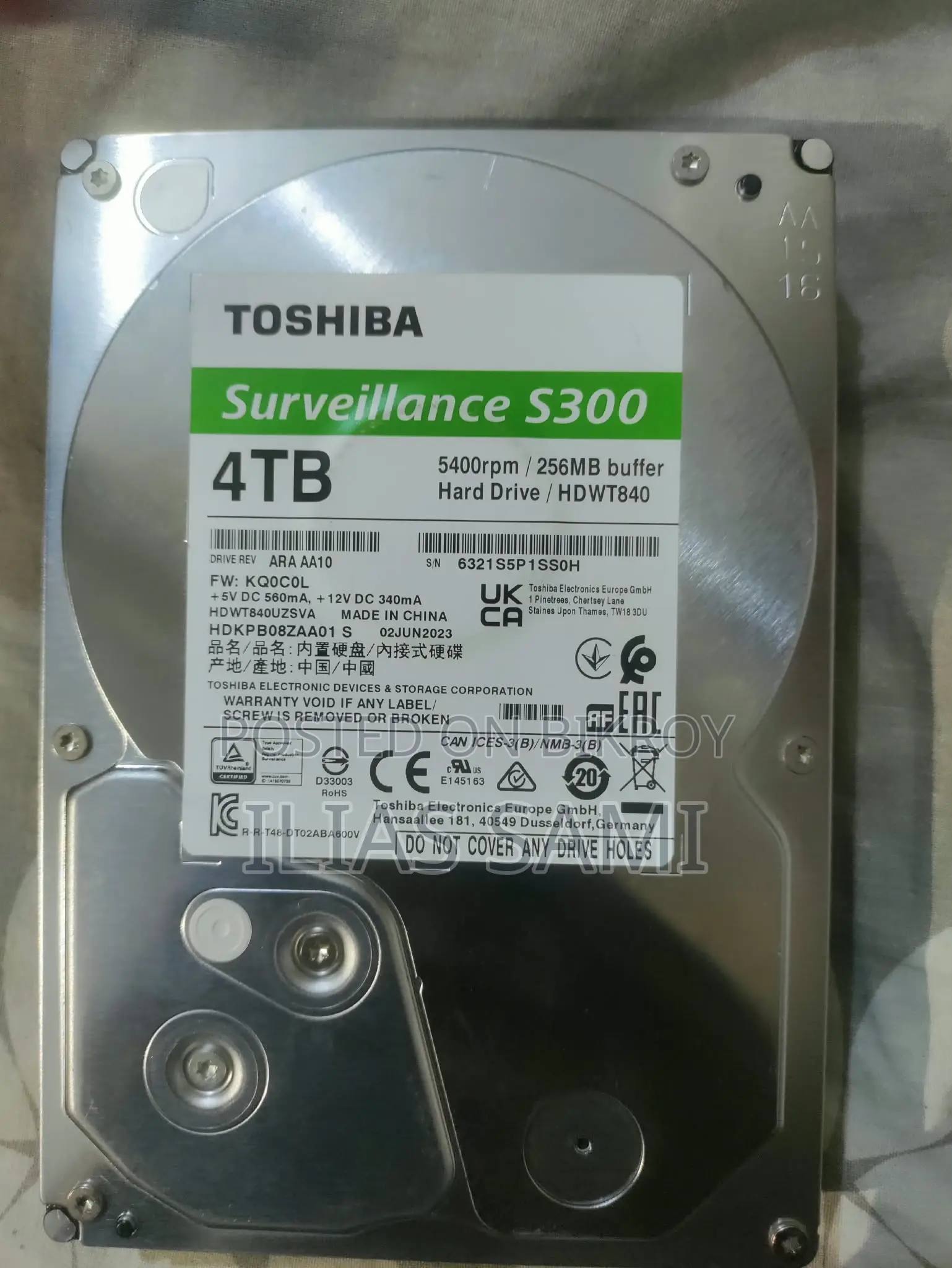 Toshiba S300 4tb Surveillance HDD | CCTV PC