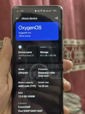 OnePlus Nord 2T 256 GB Gray