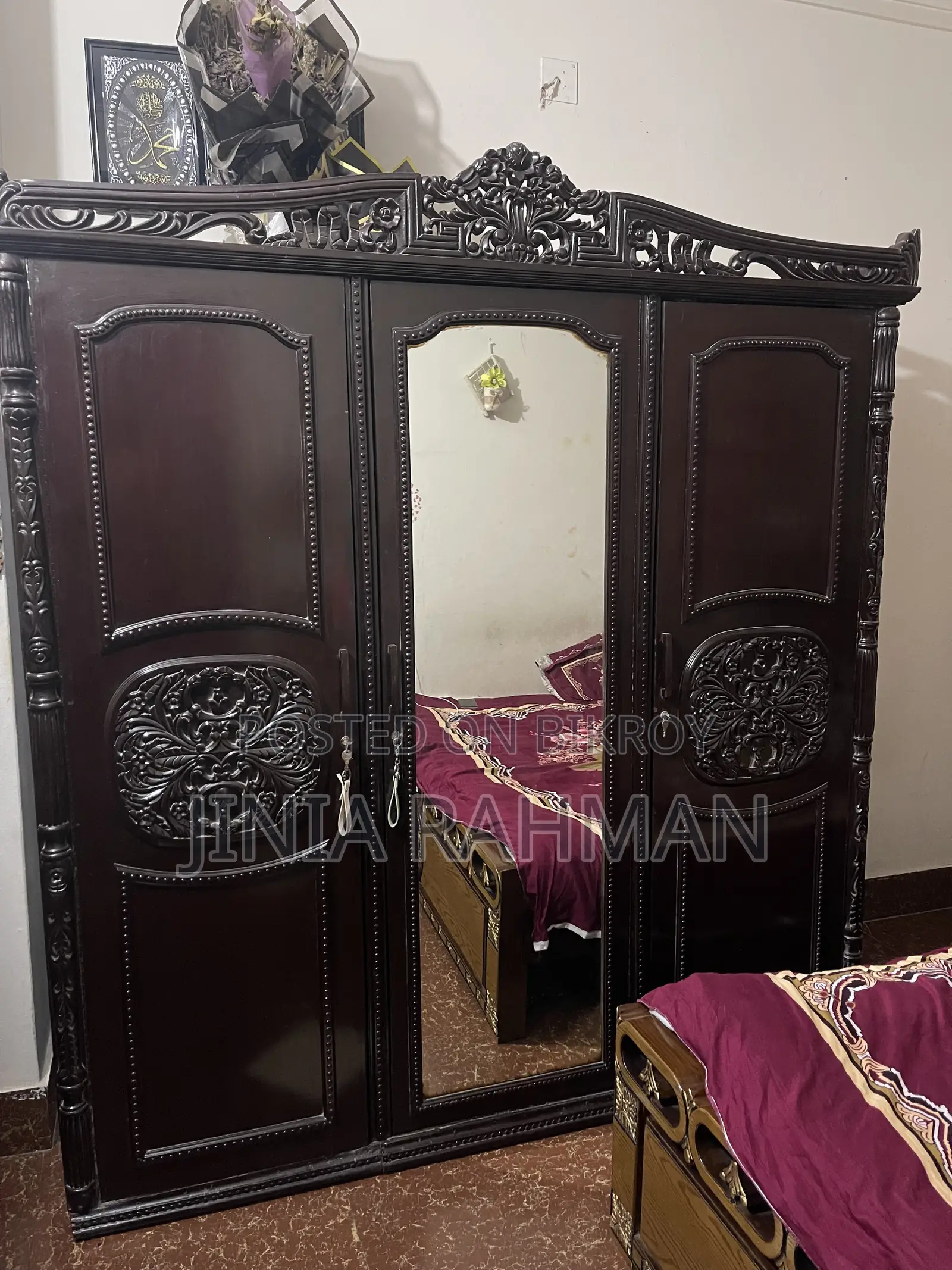 উড কাট ৩ পার্ট আলমারি