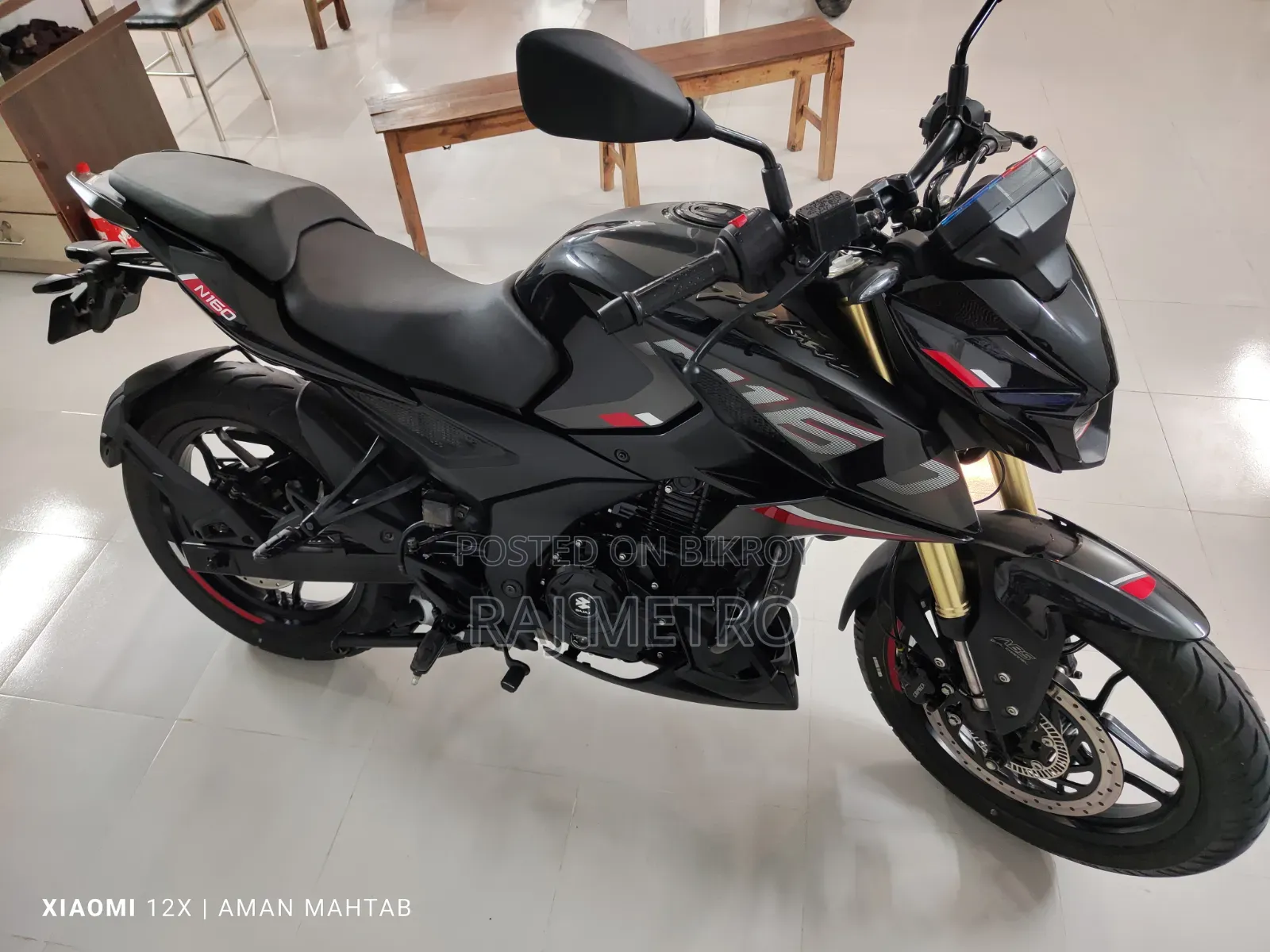 New Bajaj Pulsar N160 2026 Black