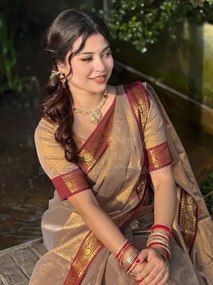 Puja Hit Lama Sharee with Blouse Piece