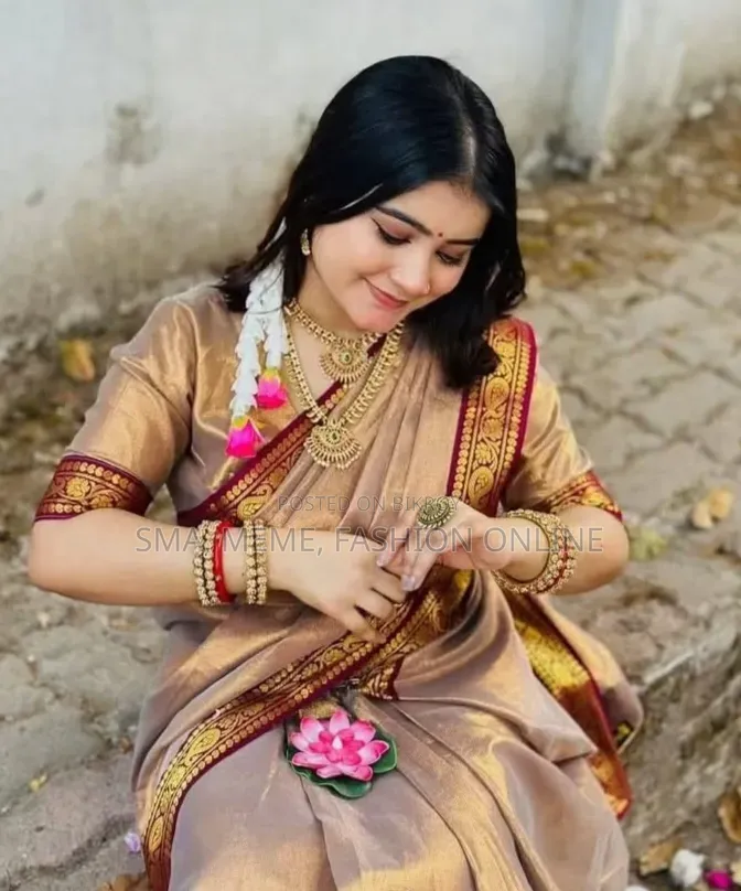 Puja Hit Lama Sharee with Blouse Piece